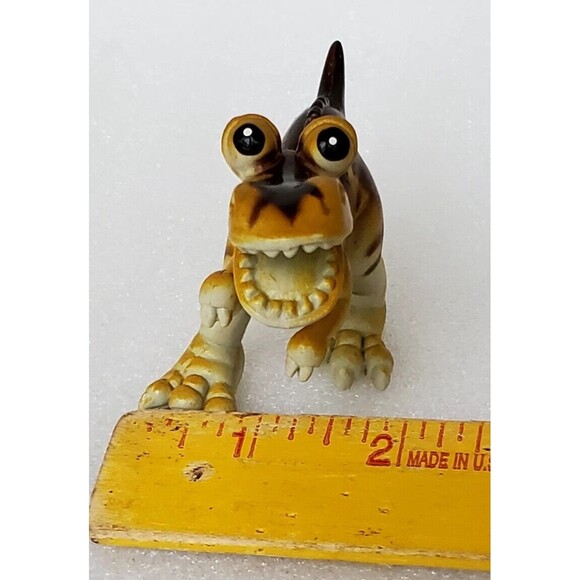 T-Rex & Triceratops Dinosaur Figures 4" PVC Toy Lot Cake Topper Figurines - Picture 10 of 16